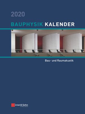 cover image of Bauphysik-Kalender 2020